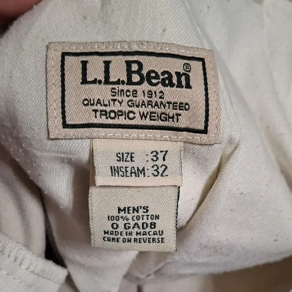 L.L. Bean Men's Light Gray Chinos (Can278)